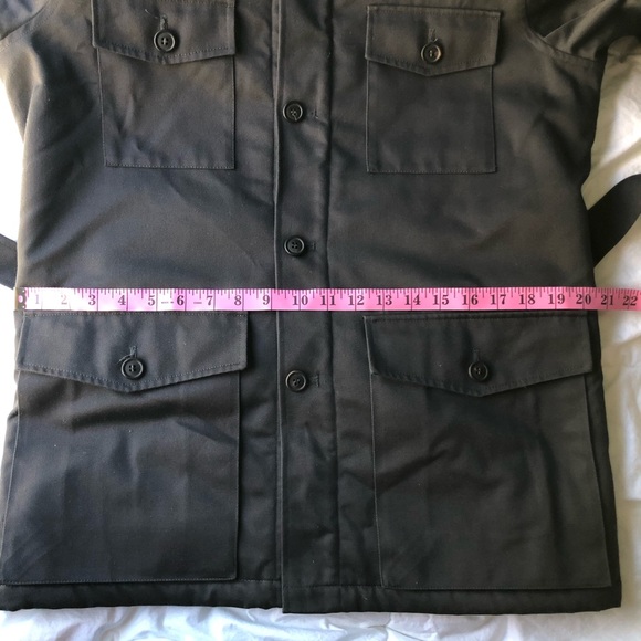 A.P.C. Field Military Sherpa Lined Belted Grey Jacket - Picture 9 of 10